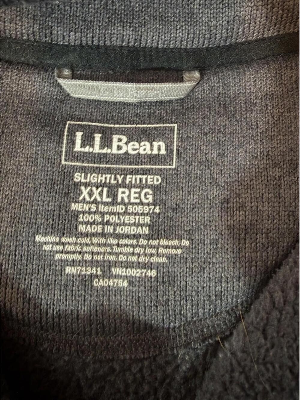 LL Bean Full Zip Sweater Vest Mens XXL Dark Gray Slightly Fitted Grandpa Dad - Picture 4 of 7